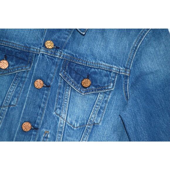 ACNE STUDIOS Sweden Vintage Milk Denim Jean Cropped Jacket SSENSE S XS $540 - Picture 5 of 8